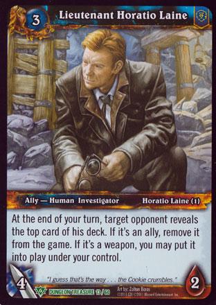 World of Warcraft TCG | Lieutenant Horatio Laine - Dungeon Deck Treasure 13/60 | The Nerd Merchant