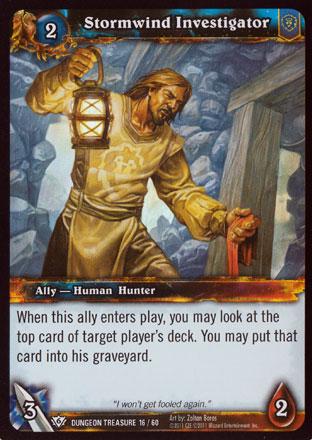 World of Warcraft TCG | Stormwind Investigator  (Foil) - Dungeon Deck Treasure 16/60 | The Nerd Merchant