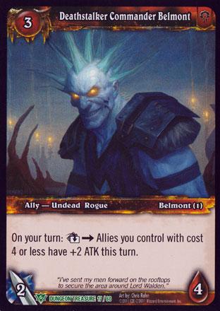 World of Warcraft TCG | Deathstalker Commander Belmont  (Foil) - Dungeon Deck Treasure 17/60 | The Nerd Merchant