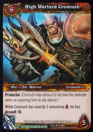 World of Warcraft TCG | High Warlord Cromush  (Foil) - Dungeon Deck Treasure 20/60 | The Nerd Merchant