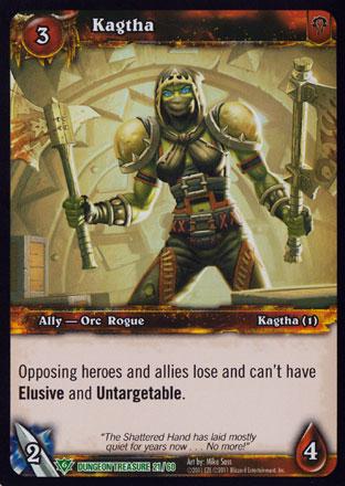 World of Warcraft TCG | Kagatha  (Foil) - Dungeon Deck Treasure 21/60 | The Nerd Merchant