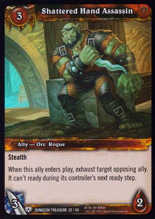 World of Warcraft TCG | Shattered Hand Assassin  (Foil) - Dungeon Deck Treasure 22/60 | The Nerd Merchant