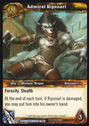 World of Warcraft TCG | Admiral Ripsnarl  (Foil) - Dungeon Deck Treasure 23/60 | The Nerd Merchant