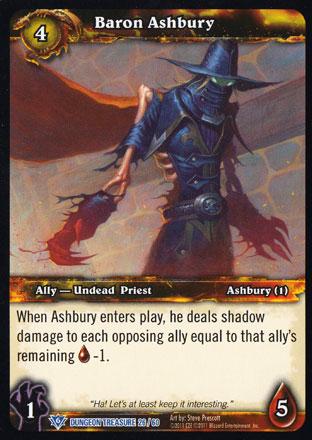 World of Warcraft TCG | Baron Ashbury - Dungeon Deck Treasure 26/60 | The Nerd Merchant