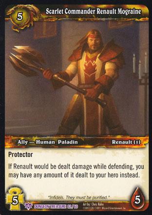 World of Warcraft TCG | Scarlet Commander Renault Mograine - Dungeon Deck Treasure 32/60 | The Nerd Merchant