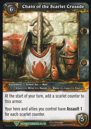 World of Warcraft TCG | Chain of the Scarlet Crusade  (Foil) - Dungeon Deck Treasure 38/60 | The Nerd Merchant