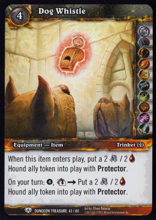 World of Warcraft TCG | Dog Whistle  (Foil) - Dungeon Deck Treasure 43/60 | The Nerd Merchant
