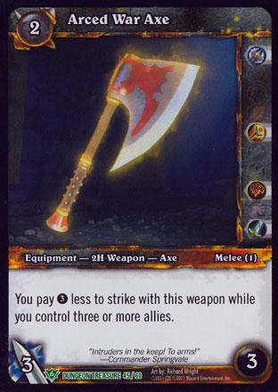 World of Warcraft TCG | Arced War Axe - Dungeon Deck Treasure 45/60 | The Nerd Merchant