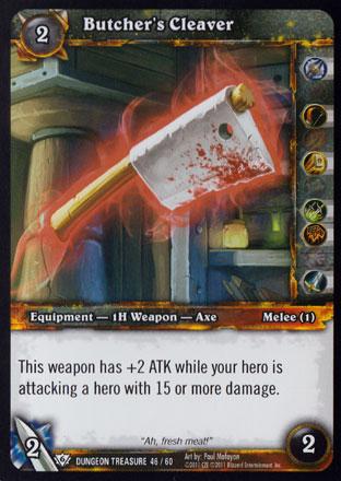 World of Warcraft TCG | Butcher's Cleaver - Dungeon Deck Treasure 46/60 | The Nerd Merchant