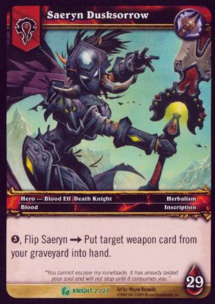 World of Warcraft TCG | Saeryn Dusksorrow - Death Knight Starter 2/27 | The Nerd Merchant