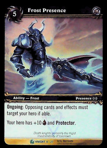 World of Warcraft TCG | Frost Presence (Foil) - Death Knight Starter 8/27 | The Nerd Merchant