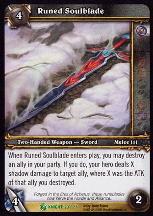 World of Warcraft TCG | Runed Soulblade - Death Knight Starter 23/27 | The Nerd Merchant