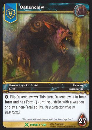 World of Warcraft TCG | Oakenclaw - Drums of War 4/268 | The Nerd Merchant