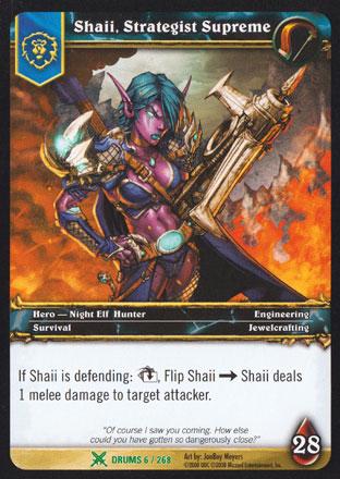 World of Warcraft TCG | Shaii, Strategist Supreme - Drums of War 6/268 | The Nerd Merchant