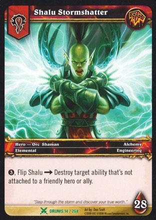 World of Warcraft TCG | Shalu Stormshatter - Drums of War 14/268 | The Nerd Merchant