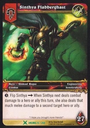 World of Warcraft TCG | Sinthya Flabberghast - Drums of War 15/268 | The Nerd Merchant