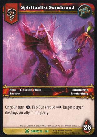 World of Warcraft TCG | Spiritualist Sunshroud - Drums of War 16/268 | The Nerd Merchant