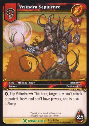 World of Warcraft TCG | Velindra Sepulchre - Drums of War 18/268 | The Nerd Merchant