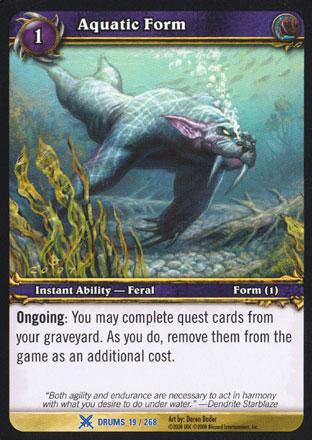 World of Warcraft TCG | Aquatic Form - Drums of War 19/268 | The Nerd Merchant