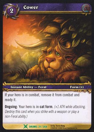 World of Warcraft TCG | Cower - Drums of War 21/268 | The Nerd Merchant