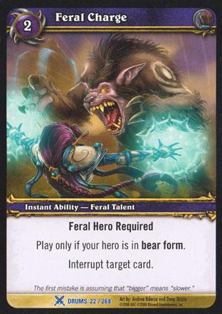 World of Warcraft TCG | Feral Charge - Drums of War 22/268 | The Nerd Merchant