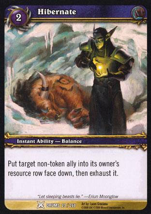 World of Warcraft TCG | Hibernate (Foil) - Drums of War 23/268 | The Nerd Merchant