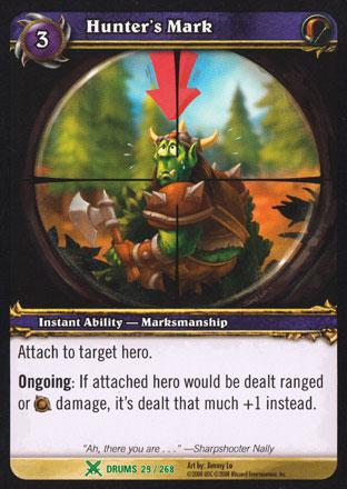 World of Warcraft TCG | Hunter's Mark - Drums of War 29/268 | The Nerd Merchant