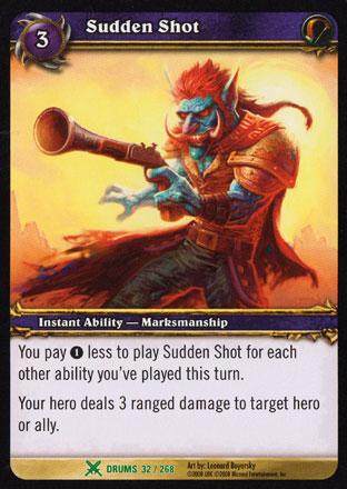 World of Warcraft TCG | Sudden Shot - Drums of War 32/268 | The Nerd Merchant