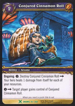 World of Warcraft TCG | Conjured Cinnamon Roll - Drums of War 35/268 | The Nerd Merchant