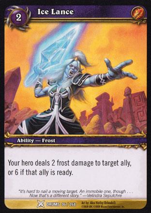 World of Warcraft TCG | Ice Lance - Drums of War 36/268 | The Nerd Merchant