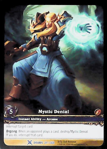 World of Warcraft TCG | Mystic Denial (Extended Art) - Drums of War 37/268 | The Nerd Merchant