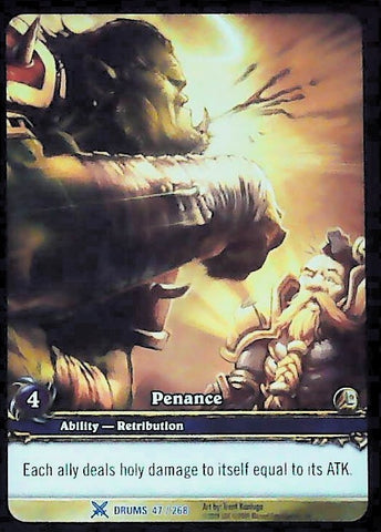 World of Warcraft TCG | Penance (Extended Art) - Drums of War 47/268 | The Nerd Merchant