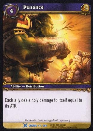 World of Warcraft TCG | Penance - Drums of War 47/268 | The Nerd Merchant