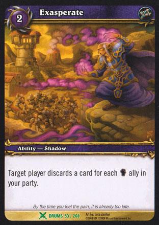 World of Warcraft TCG | Exasperate - Drums of War 53/268 | The Nerd Merchant