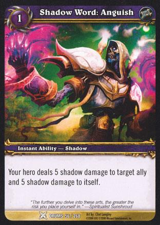 World of Warcraft TCG | Shadow Word: Anguish - Drums of War 56/268 | The Nerd Merchant