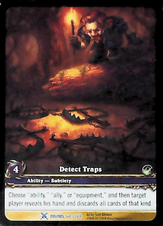 World of Warcraft TCG | Detect Traps (Extended Art) - Drums of War 60/268 | The Nerd Merchant