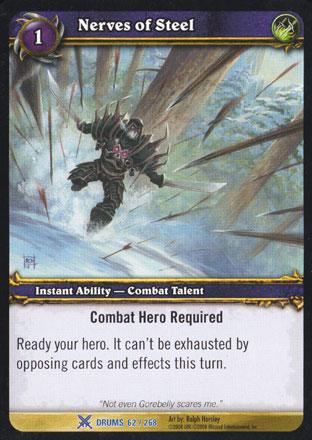 World of Warcraft TCG | Nerves of Steel - Drums of War 62/268 | The Nerd Merchant