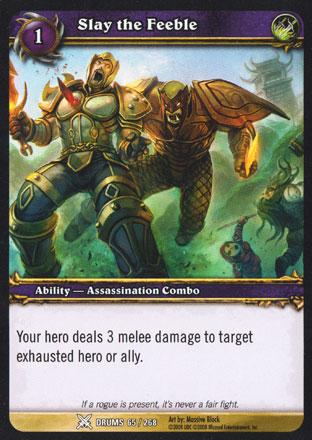 World of Warcraft TCG | Slay the Feeble - Drums of War 65/268 | The Nerd Merchant