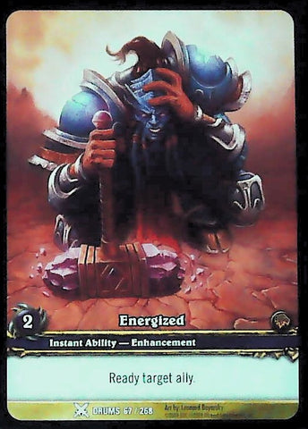 World of Warcraft TCG | Energized (Extended Art) - Drums of War 67/268 | The Nerd Merchant