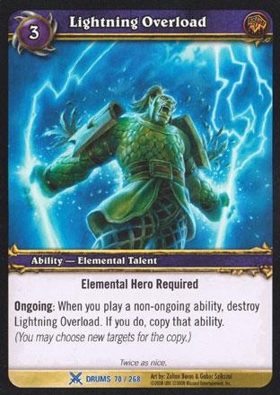 World of Warcraft TCG | Lightning Overload - Drums of War 70/268 | The Nerd Merchant