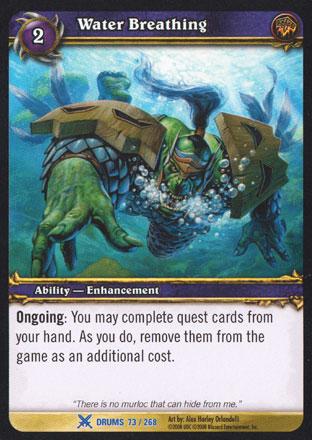 World of Warcraft TCG | Water Breathing - Drums of War 73/268 | The Nerd Merchant