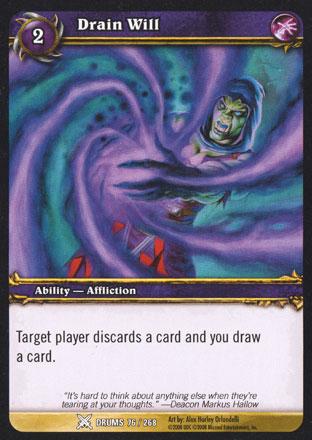 World of Warcraft TCG | Drain Will - Drums of War 76/268 | The Nerd Merchant