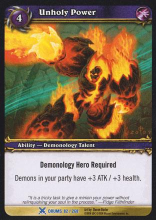 World of Warcraft TCG | Unholy Power - Drums of War 82/268 | The Nerd Merchant