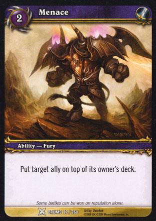 World of Warcraft TCG | Menace - Drums of War 87/268 | The Nerd Merchant