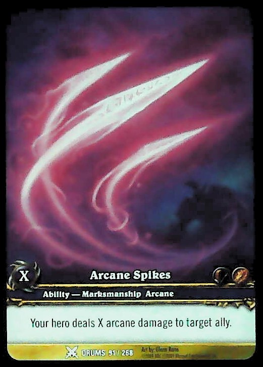 World of Warcraft TCG | Arcane Spikes (Extended Art) - Drums of War 91/268 | The Nerd Merchant