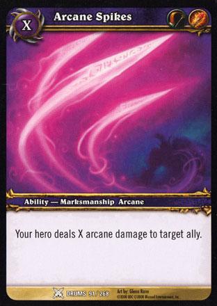 World of Warcraft TCG | Arcane Spikes - Drums of War 91/268 | The Nerd Merchant