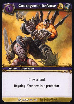 World of Warcraft TCG | Courageous Defense - Drums of War 93/268 | The Nerd Merchant