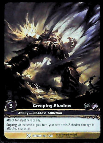 World of Warcraft TCG | Creeping Shadow (Extended Art) - Drums of War 94/268 | The Nerd Merchant