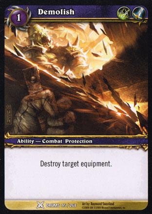 World of Warcraft TCG | Demolish - Drums of War 95/268 | The Nerd Merchant