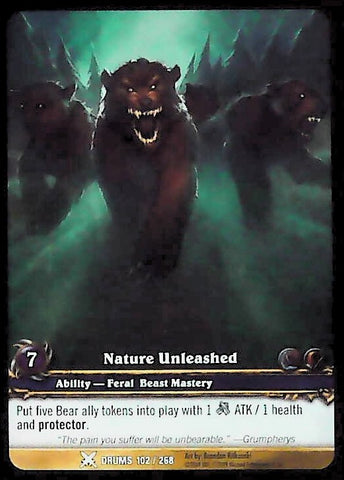 World of Warcraft TCG | Nature Unleashed (Extended Art) - Drums of War 102/268 | The Nerd Merchant